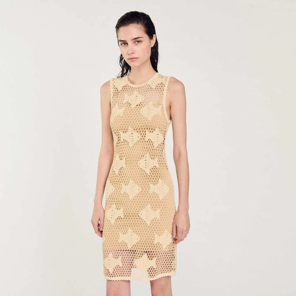 NWOT Sandro Fishy Crochet Dress—missing slip - Picture 1 of 4